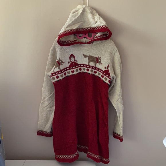 Deux Par Deux Girls Christmas Sweater Size 6 - Picture 2 of 8